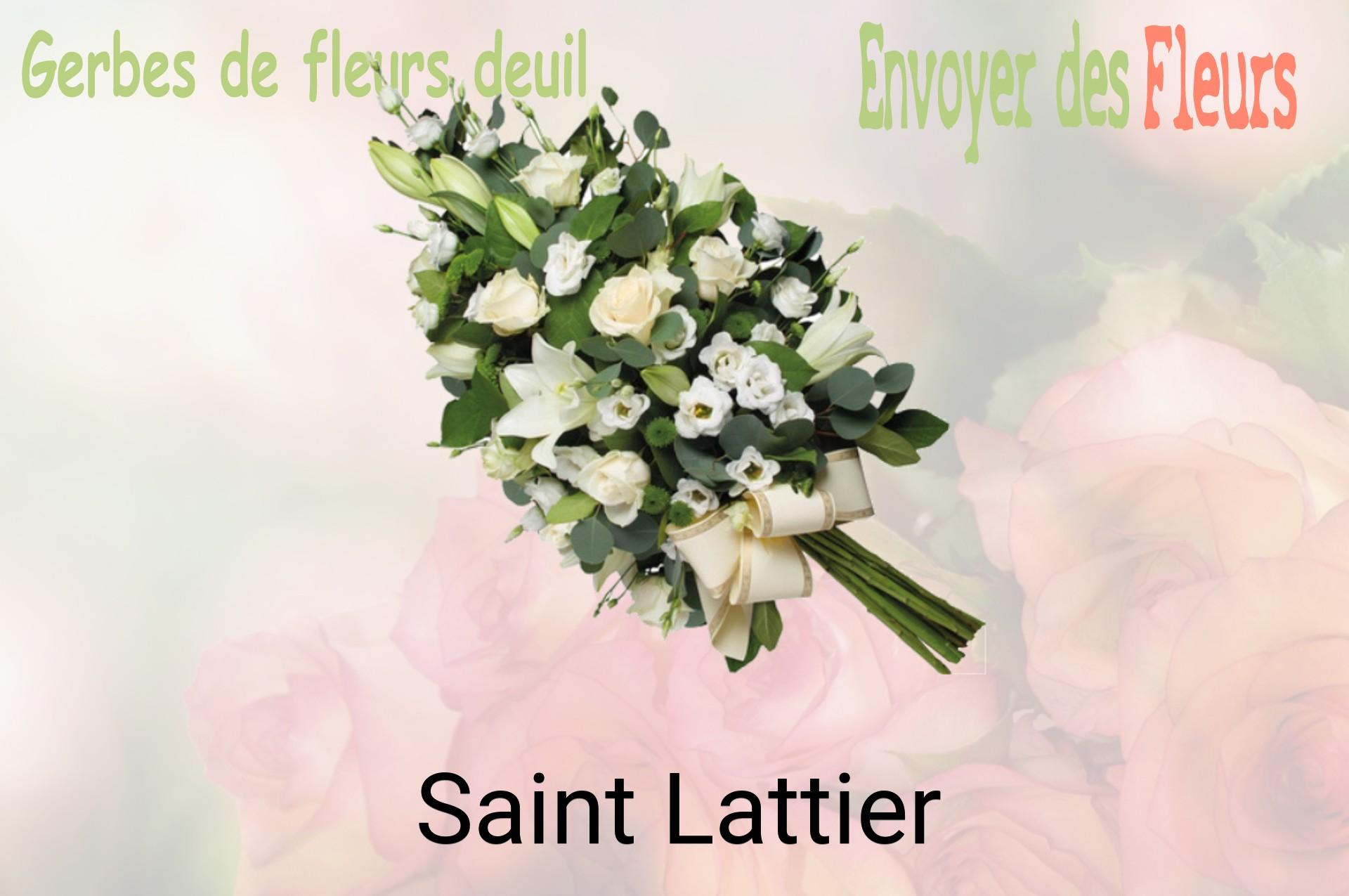 Gerbe de fleurs de deuil livrée à Saint-Lattier